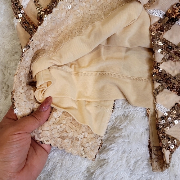 Dress the population sequin off the shoulders' dress size XS - Picture 13 of 14